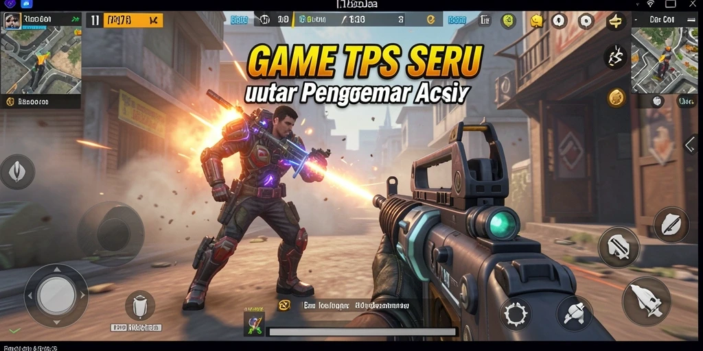 Screenshot gameplay 11BOLA menampilkan aksi tembak-menembak yang mendebarkan.