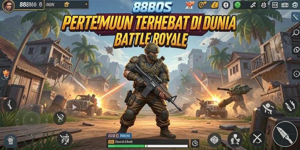 Gameplay seru di 88BOS dengan pertempuran intens.