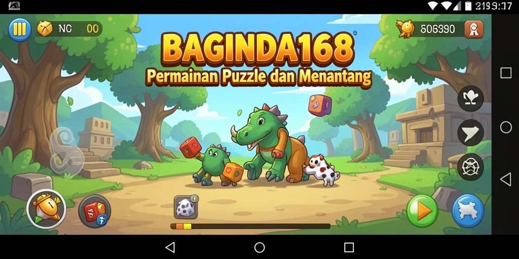 Screenshot gameplay BAGINDA168 menampilkan tantangan Puzzle seru.