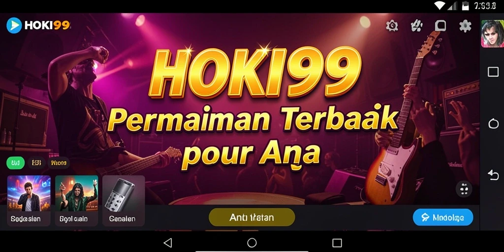 Tampilan gameplay HOKI99 yang mengasyikkan dengan berbagai pilihan musik.