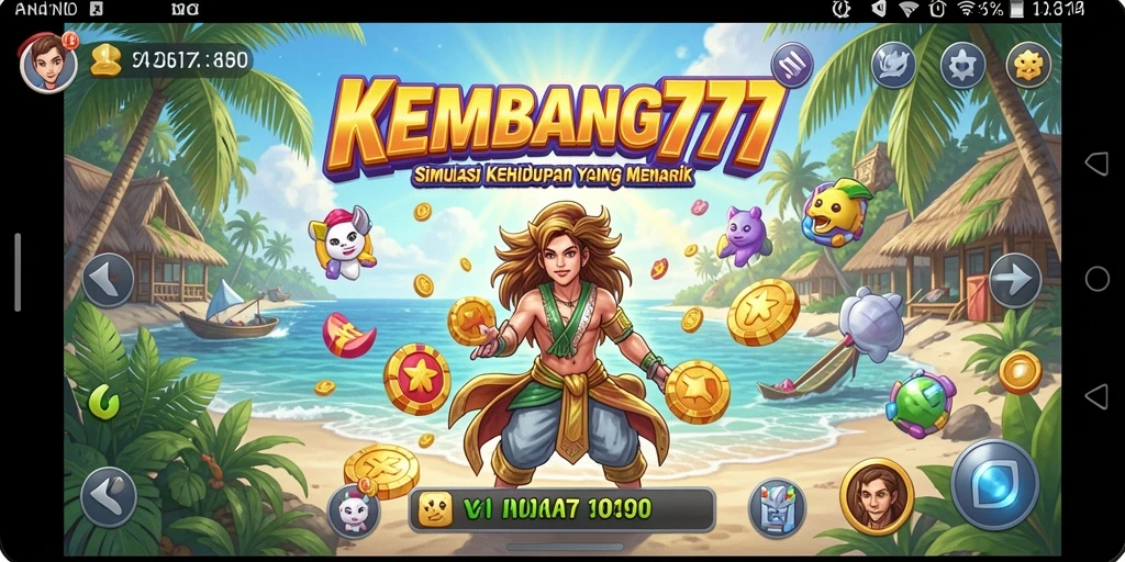 Tangkapan layar KEMBANG777 menampilkan pemain yang sedang menjelajahi dunia simulasi.