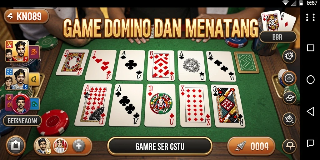 Tampilan gameplay KNO89 yang seru dalam bermain Domino.