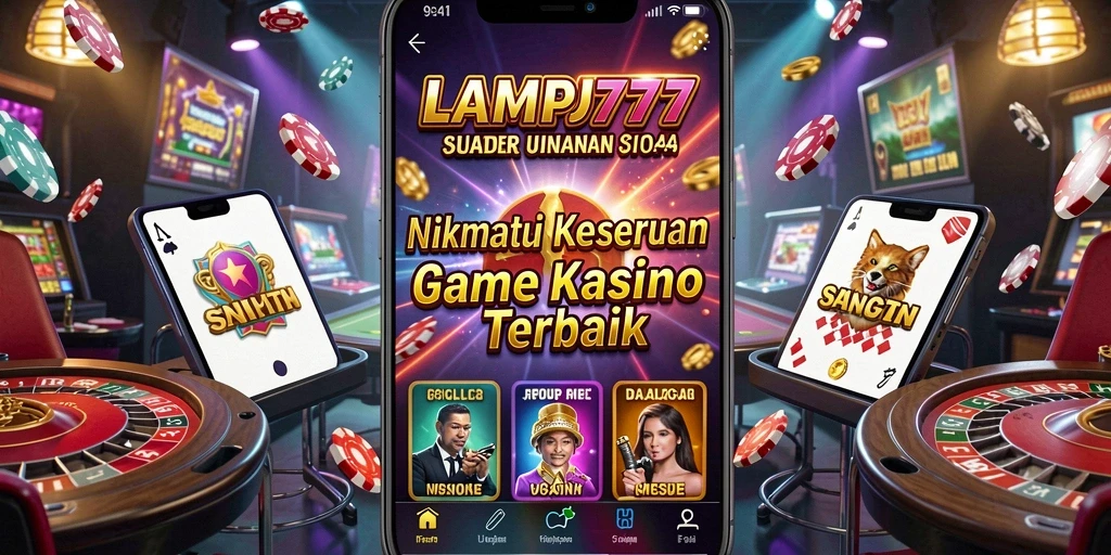 Tampilan gameplay seru LAMPU777 dengan berbagai pilihan permainan Kasino.