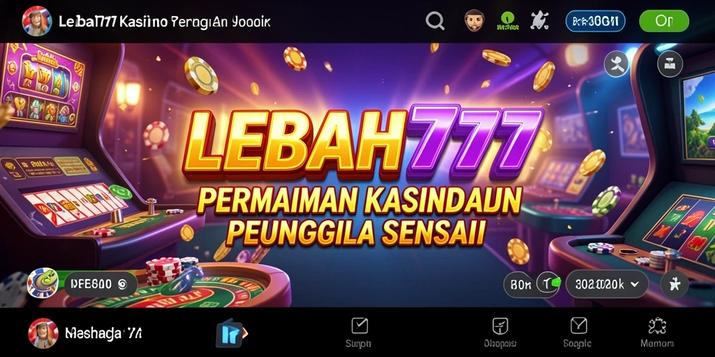 Tampilan gameplay menarik di aplikasi LEBAH777 dengan berbagai pilihan permainan kasino.