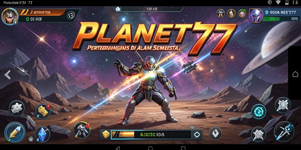 Tampilan gameplay strategis dari PLANET77 yang menegangkan.
