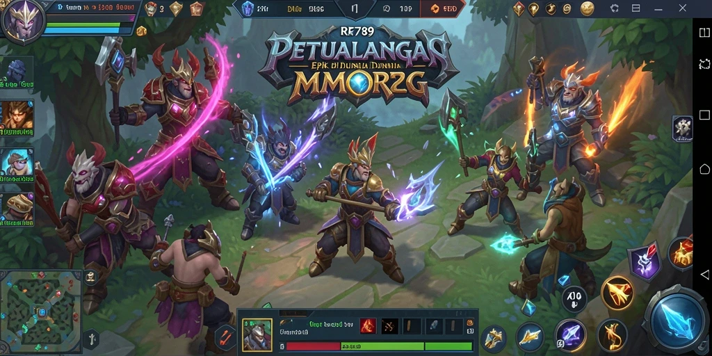 Gameplay menakjubkan dalam petualangan MMORPG.