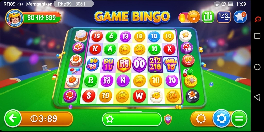Tampilan gameplay Bingo yang menarik dan mengasyikkan di RR89.