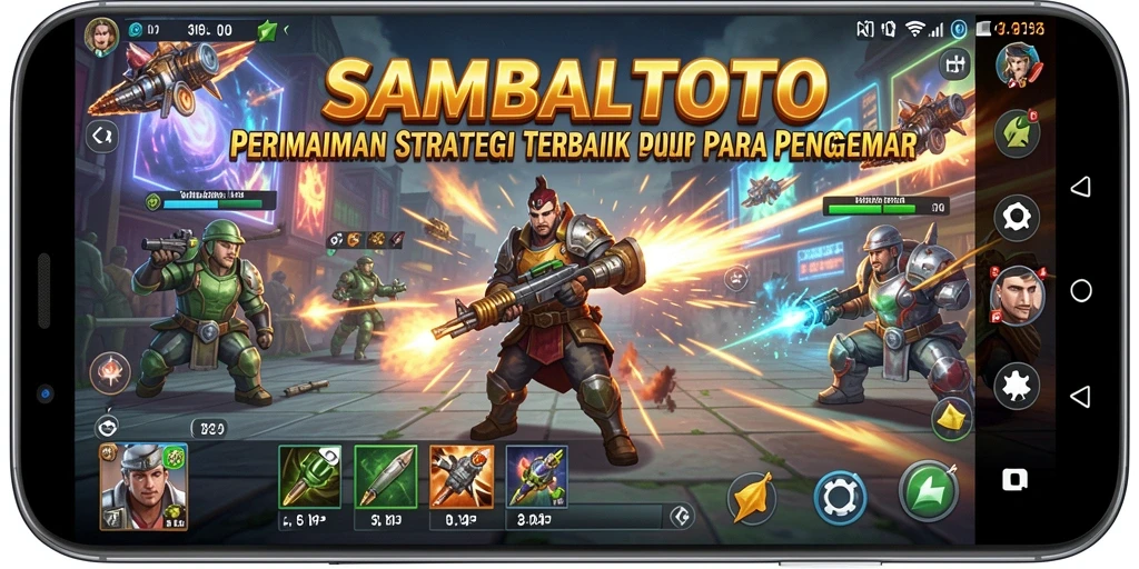 Screenshot utama SAMBALTOTO menampilkan strategi cerdas dan pertempuran yang intens.