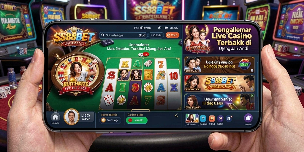 Tampilan permainan Live Casino yang mengesankan di SS88BET.