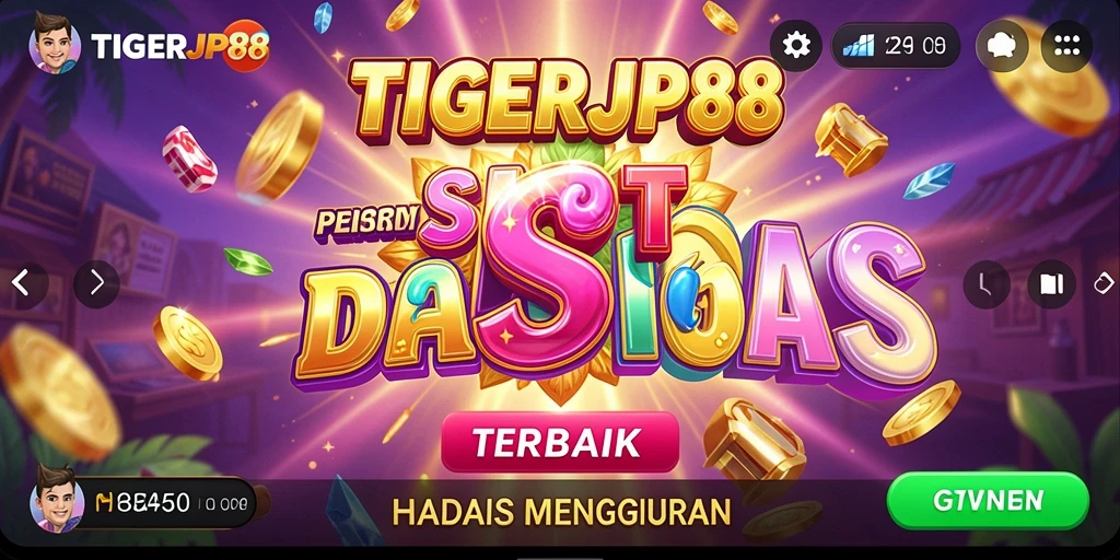 Screenshot gameplay TIGERJP88 dengan mesin slot yang menarik.